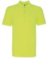 AQ010 Mens Classic Fit Cotton Polo Neon Yellow colour image